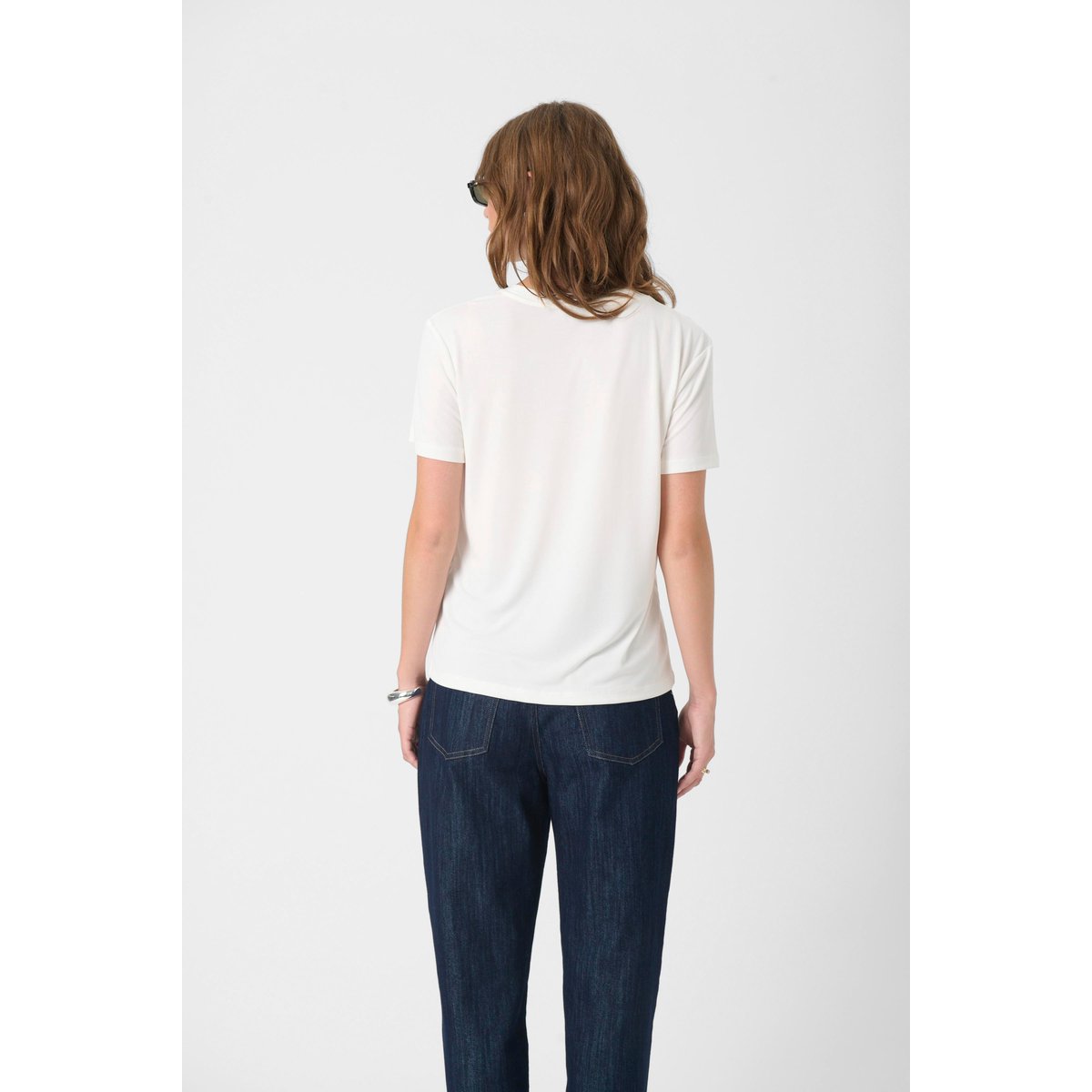 T-shirt blanc broken white, SOAKED IN LUXURY