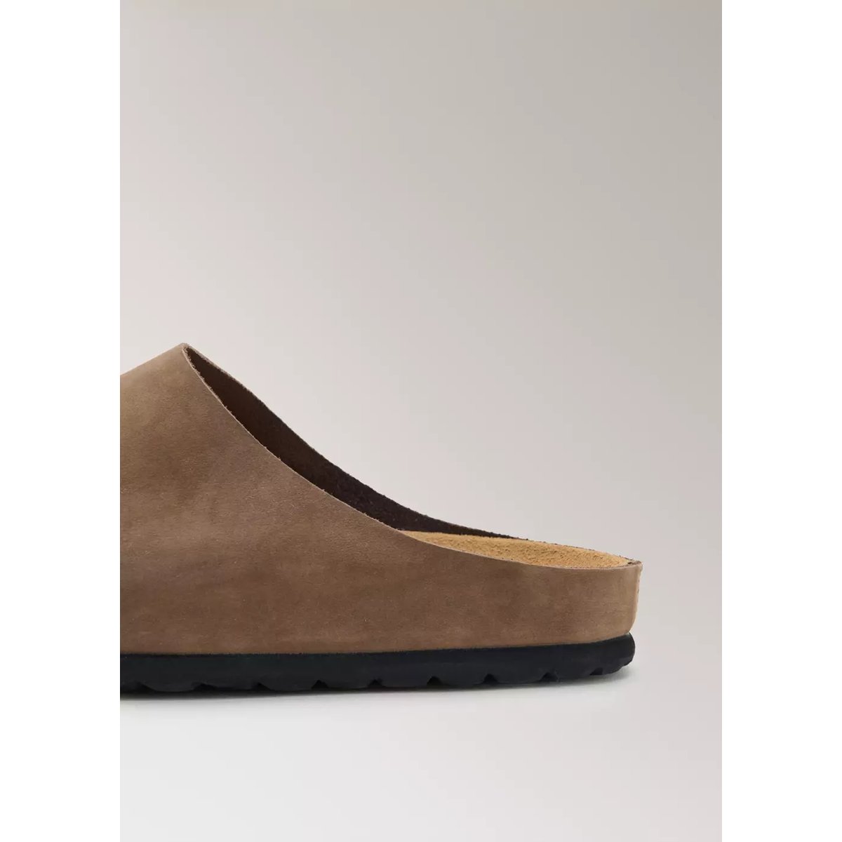 Sabots cuir minimalistes marron, MANGO