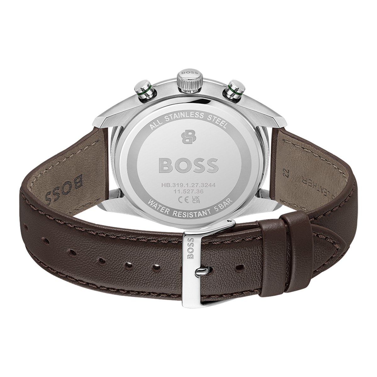 Montre Analogique  GRAND PRIX argenté vert marron, BOSS