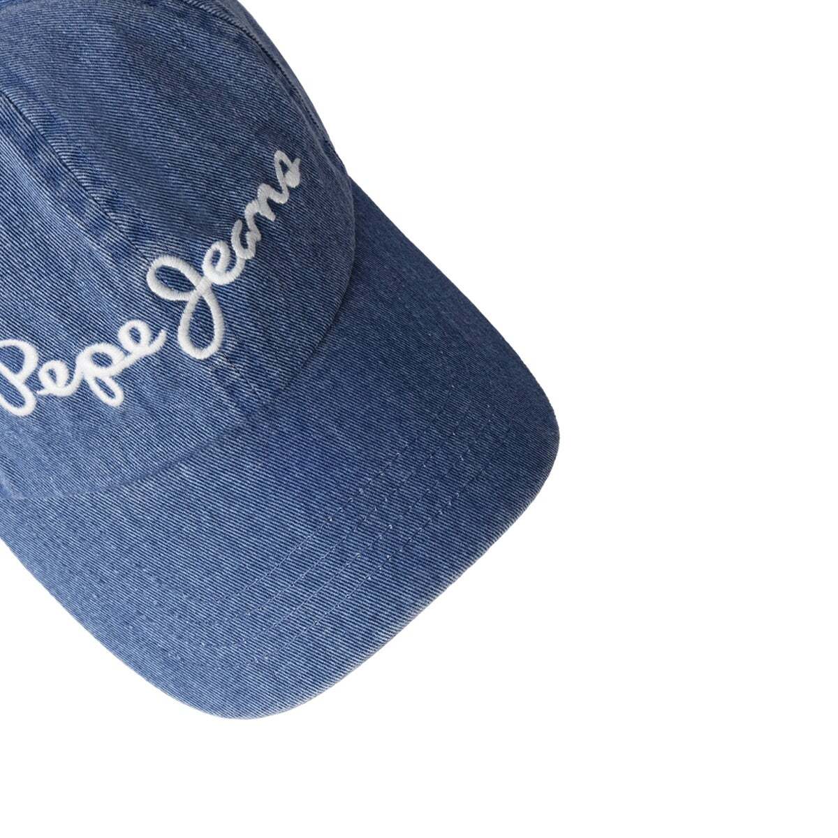 Casquette En Sergé Avec Logo Brodé bleu clair, PEPE JEANS