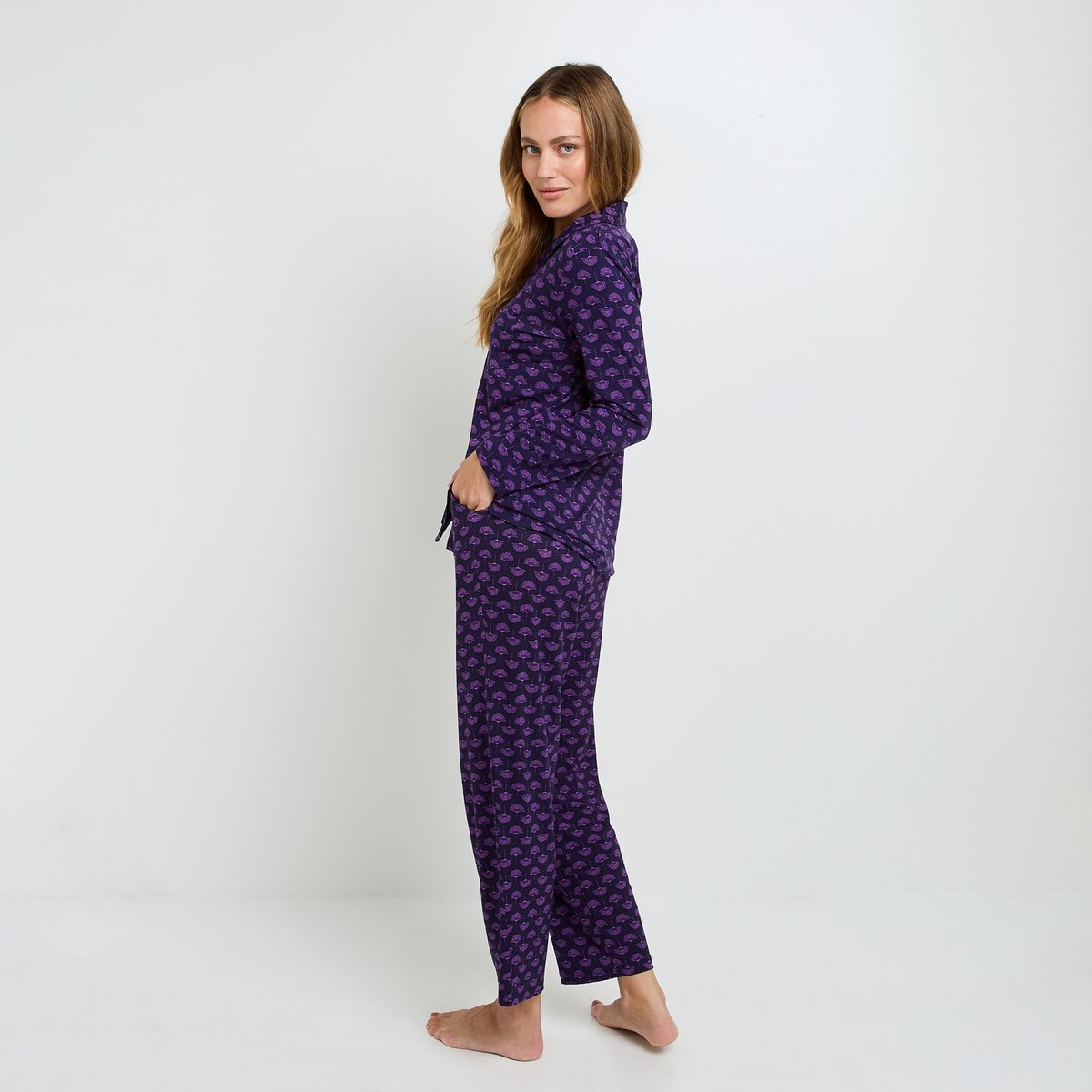 Pantalon pyjama CAMILLE multico rose, ROUGEGORGE LINGERIE