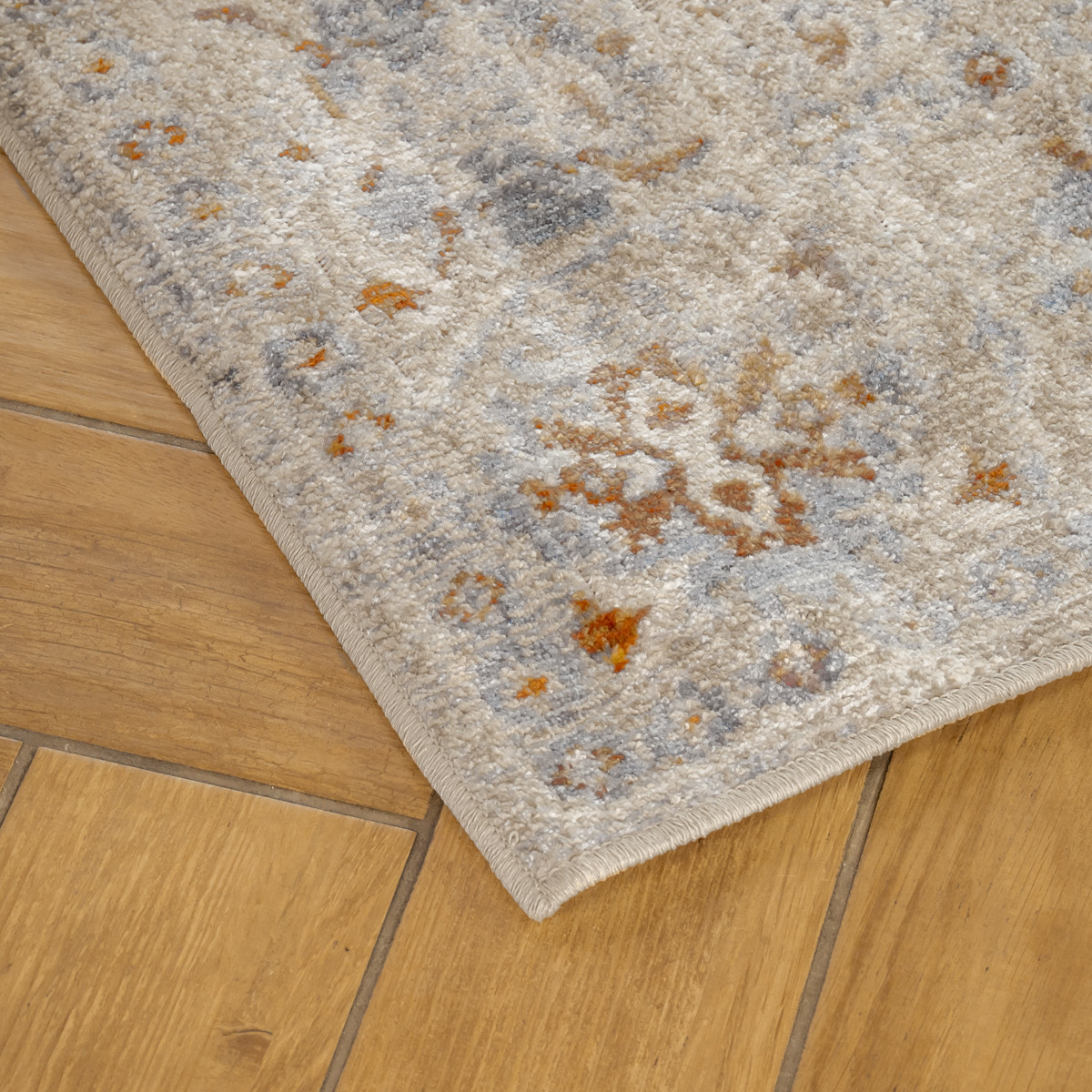 Tapis déco vintage style persan vintage BYZANCE beige naturel, FUTURE HOME