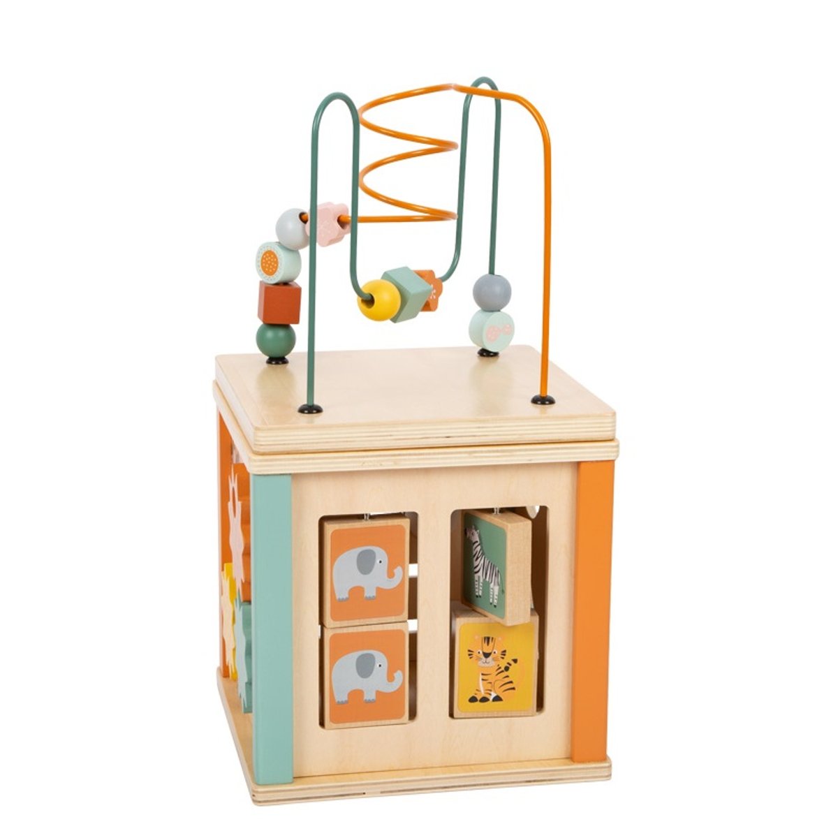 Cube de motricité Safari beige, SMALL FOOT COMPANY