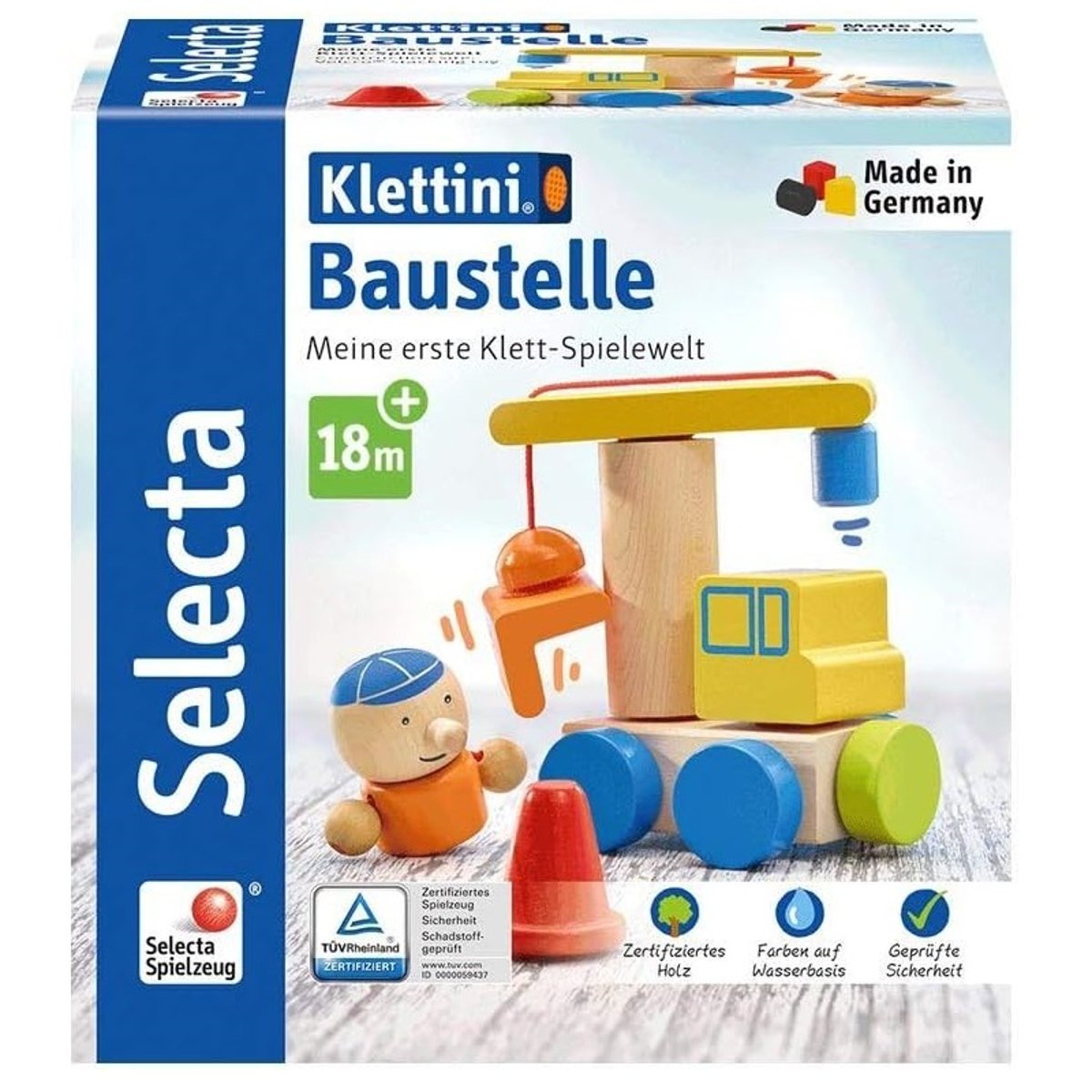 Véhicule de chantier, 8 pcs jaune, SELECTA