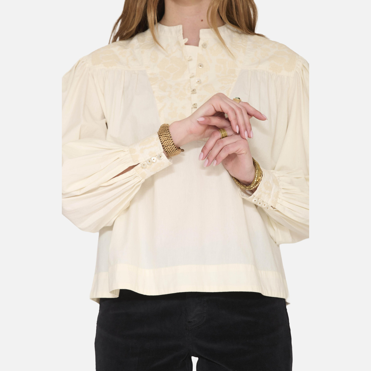 Blouse CAMPO natural, MKT STUDIO