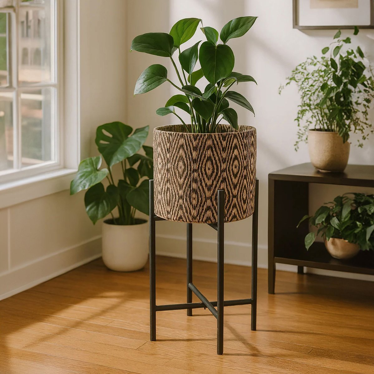 Cache pot sur pieds, YORI marron, NOW'S HOME