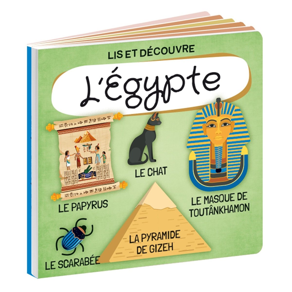 Livre et puzzle L'Egypte marron, SASSI JUNIOR