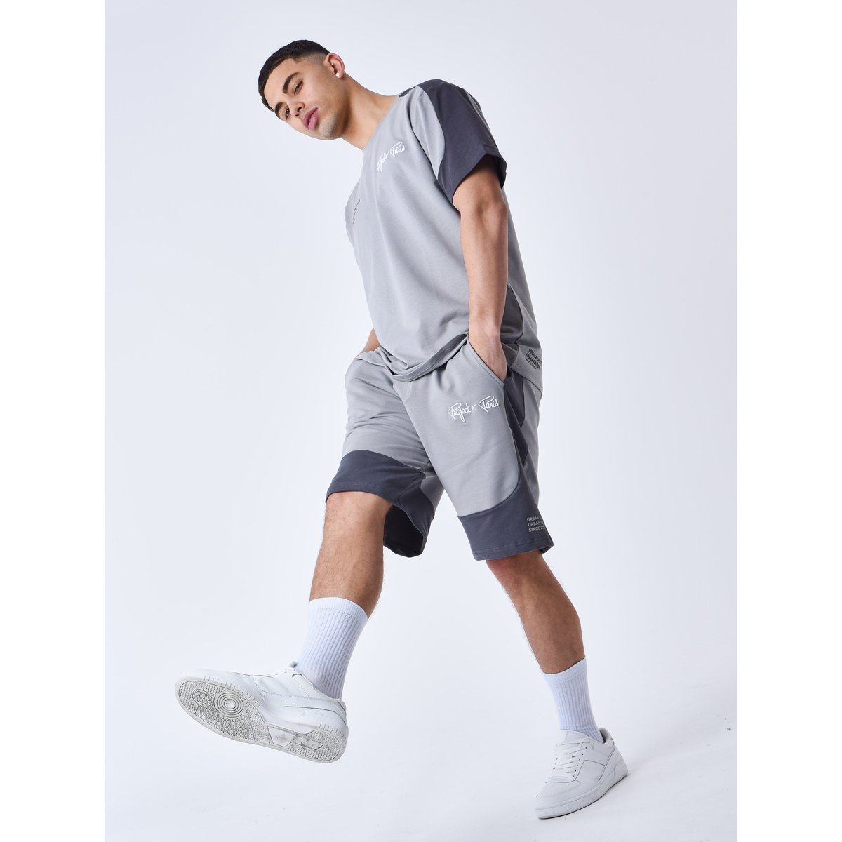 Short Two-tone gris anthracite, PROJECT X