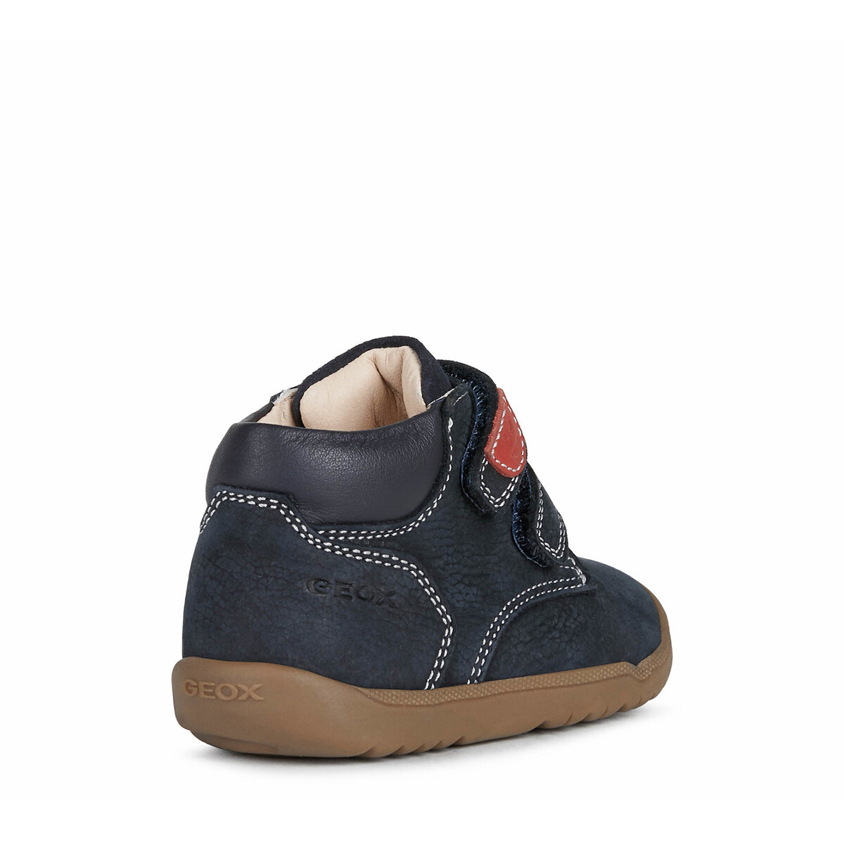 Baskets premiers pas à scratch Macchia bleu marine, GEOX