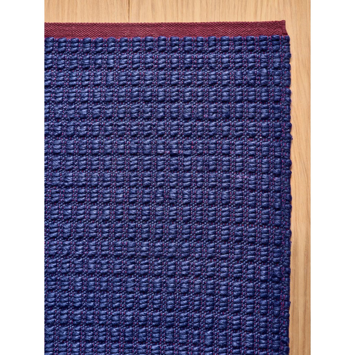 Tapis de salon et chambre moderne YAK bleu, NOVATREND