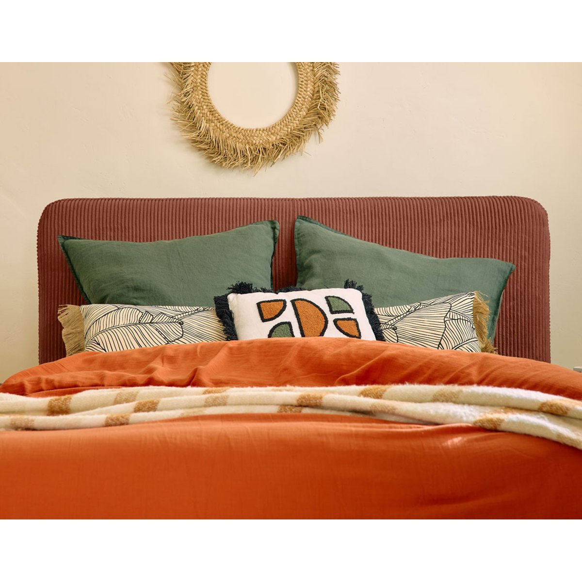 Lit coffre - GOYAVE terracotta, BEST MOBILIER