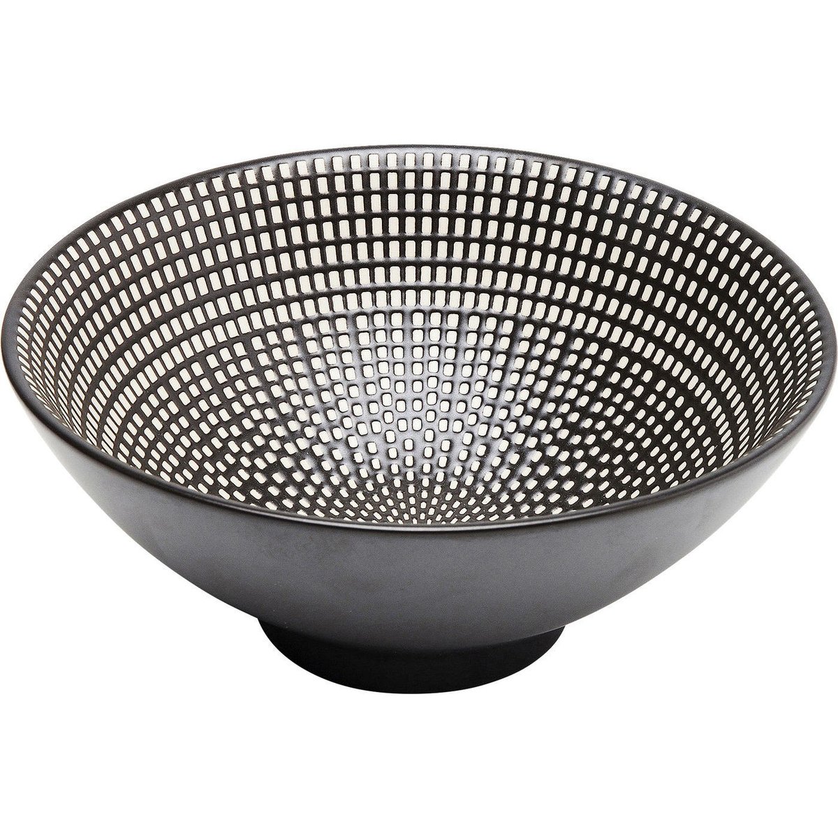 Lot de 4 bols 15cm, GWAYI noir et blanc, KARE DESIGN