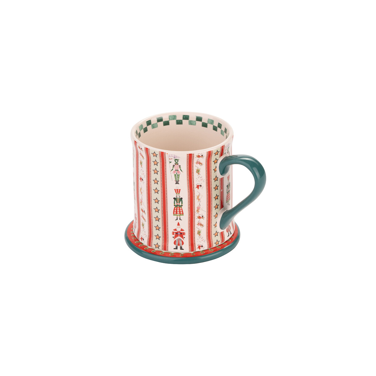 Nutcracker Stripe Mollie Mug & Coaster Set multi-coloured, CATH KIDSTON