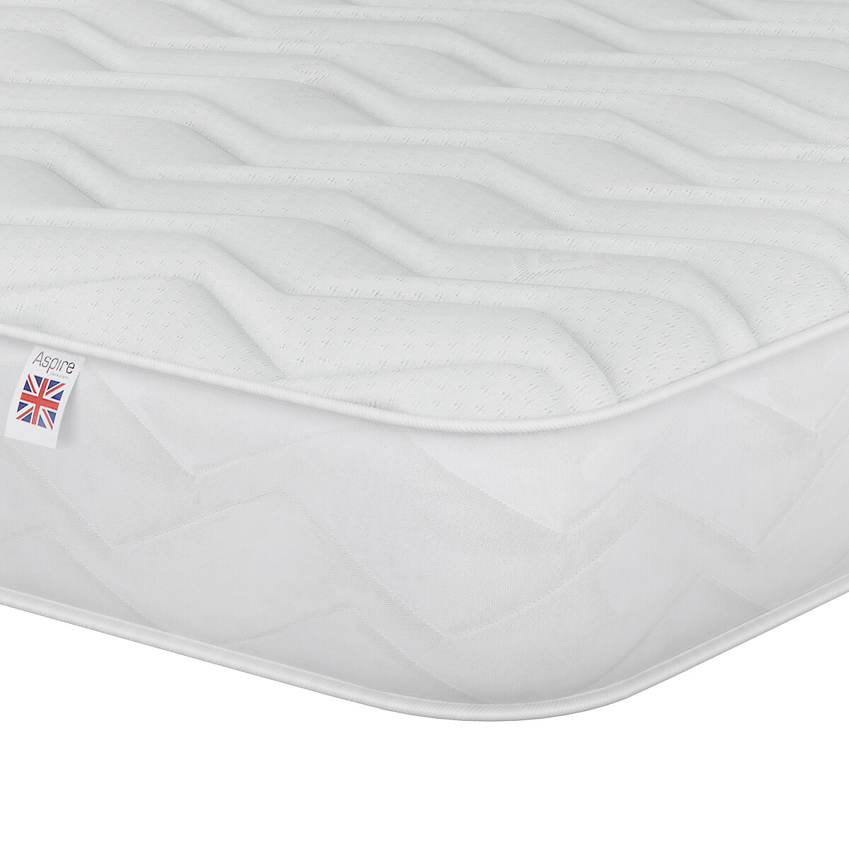 Aspire Essentials Cool-Touch Pressure Relief Mattress white, ASPIRE