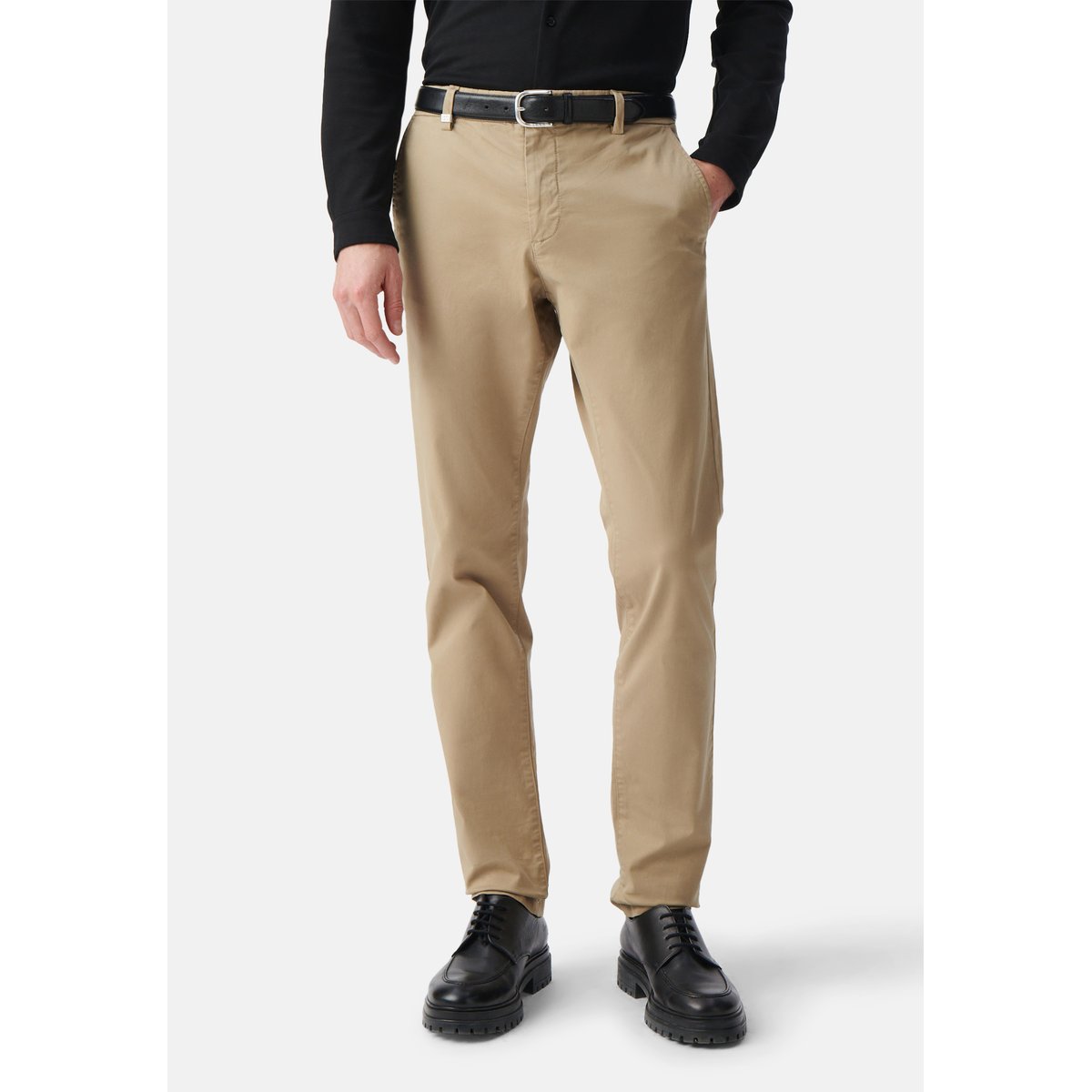 Pantalon chino slim beige, IKKS