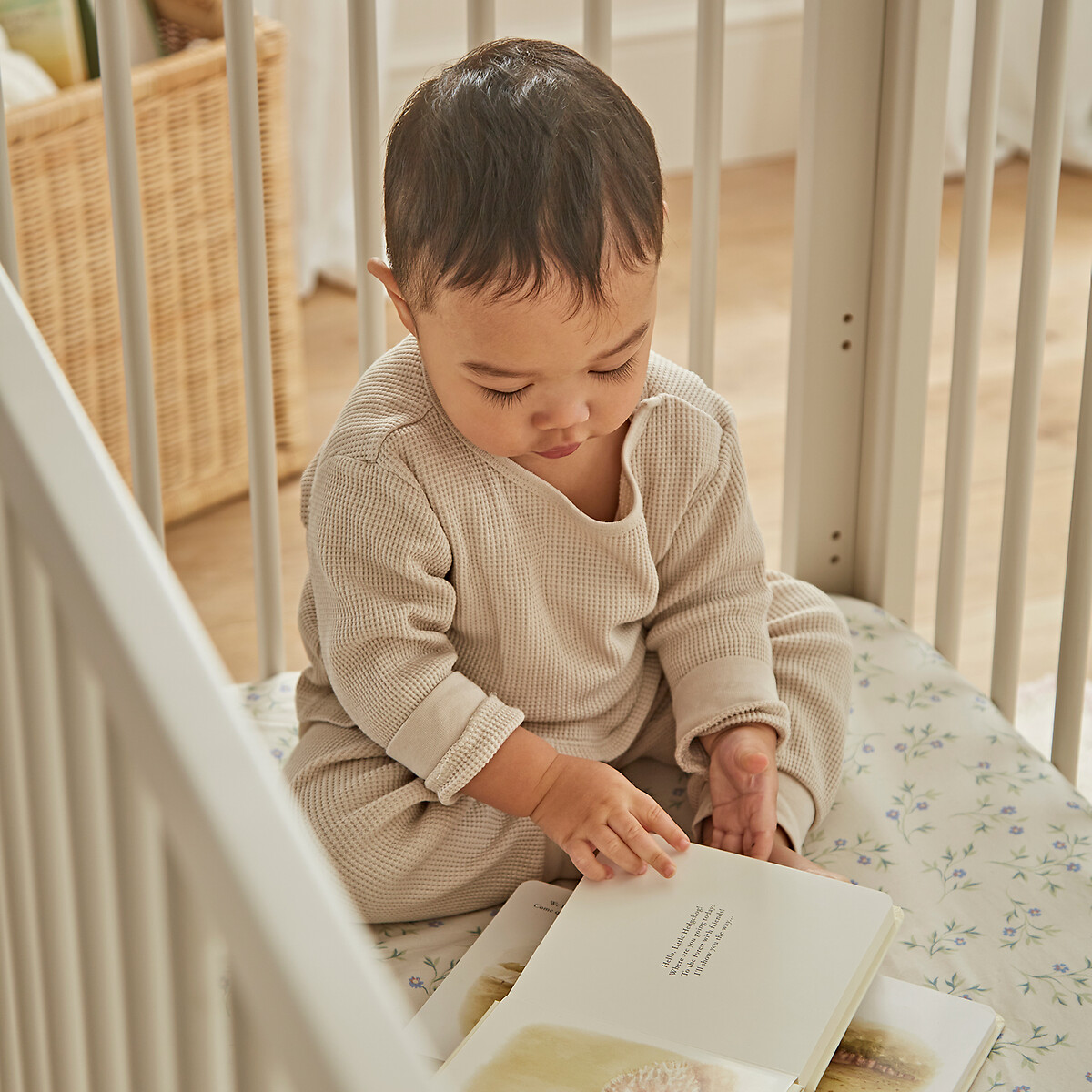 Clara Mini Cot Bed stone beige, CUDDLECO