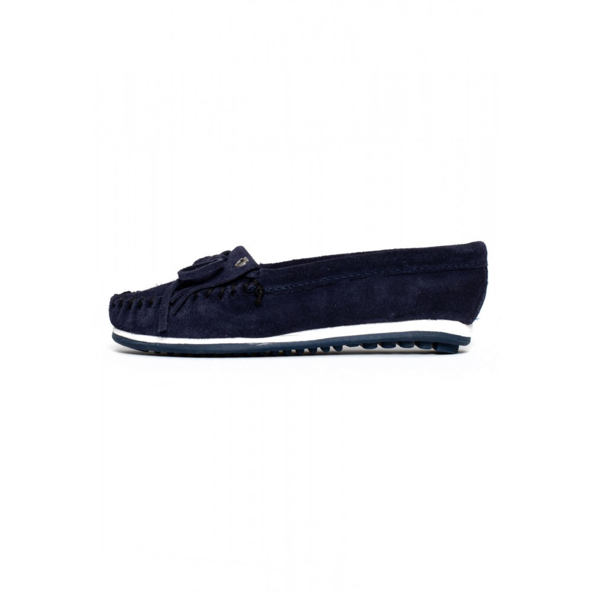 Mocassins en daim KILTY PLUS bleu marine, MINNETONKA