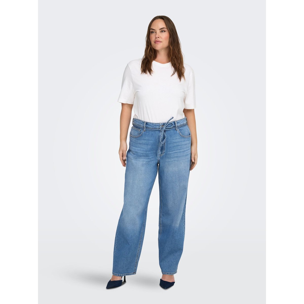 Jean Coupe Droite medium blue denim, ONLY CARMAKOMA