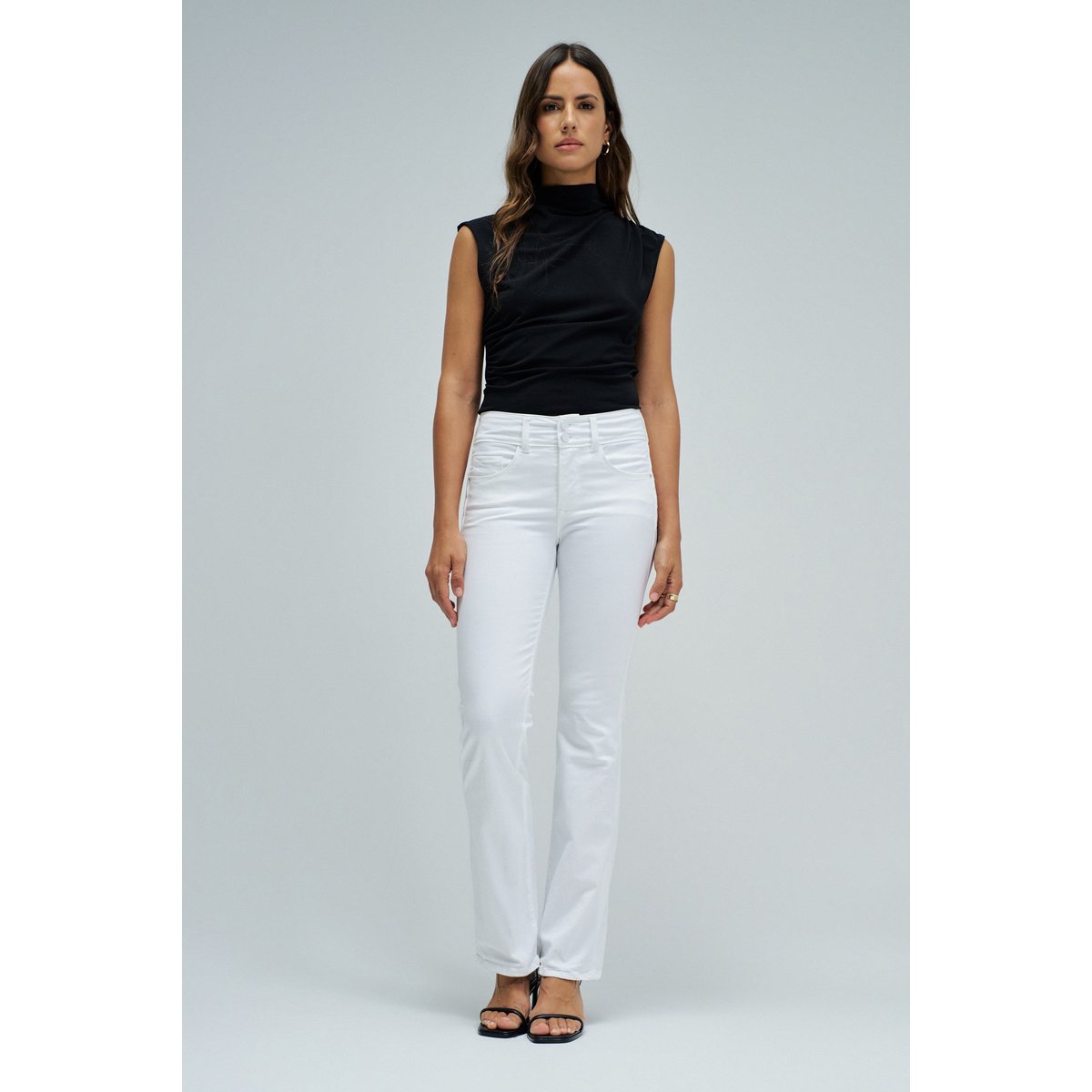 JEAN SECRET PUSH IN BOOTCUT blanc, SALSA JEANS