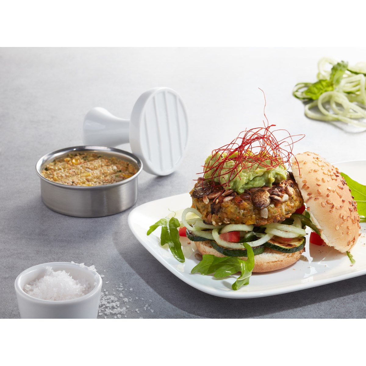 Presse à burger pour mini-burgers SPARK argent, GEFU