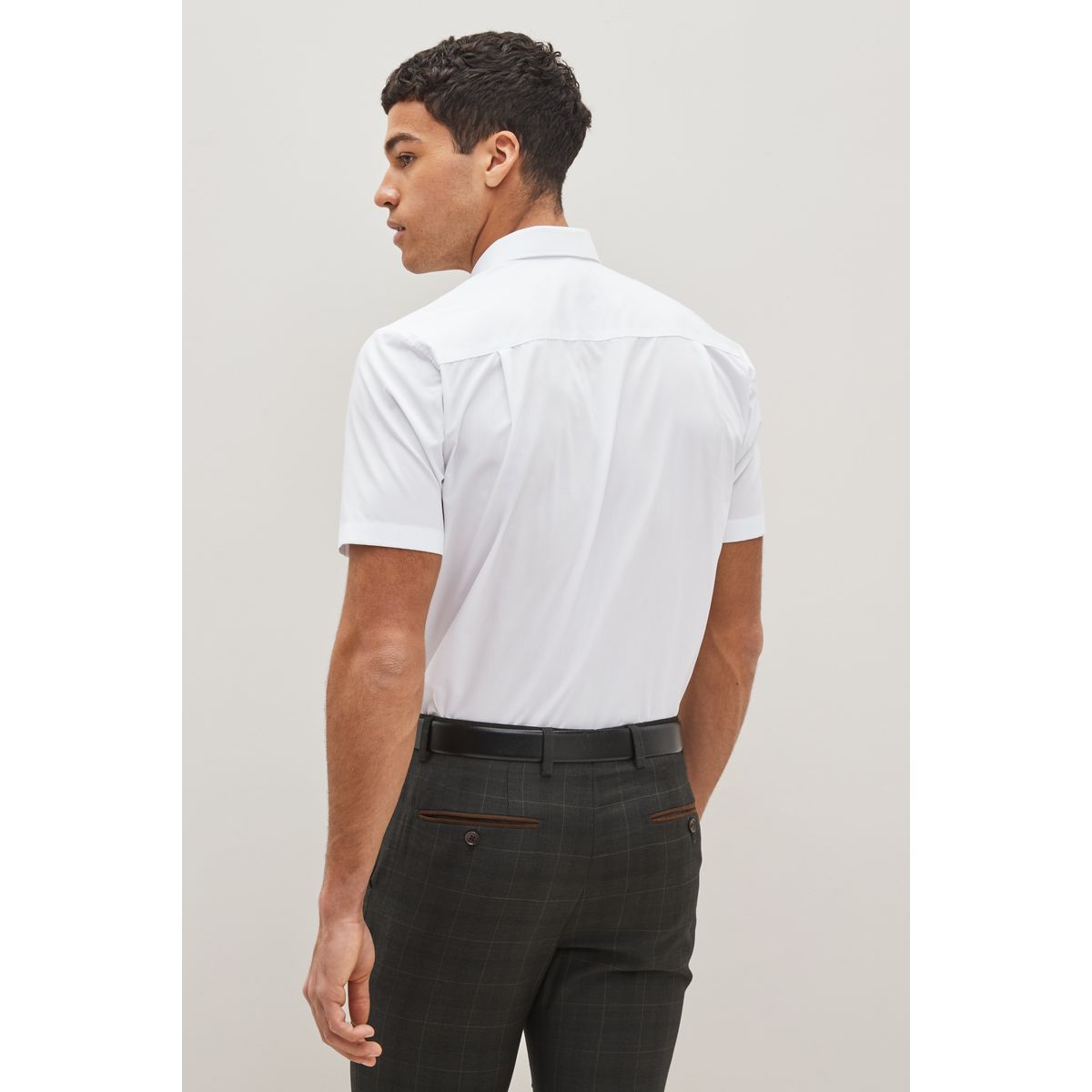 Chemise regular habillée facile d'entretien blanc, NEXT