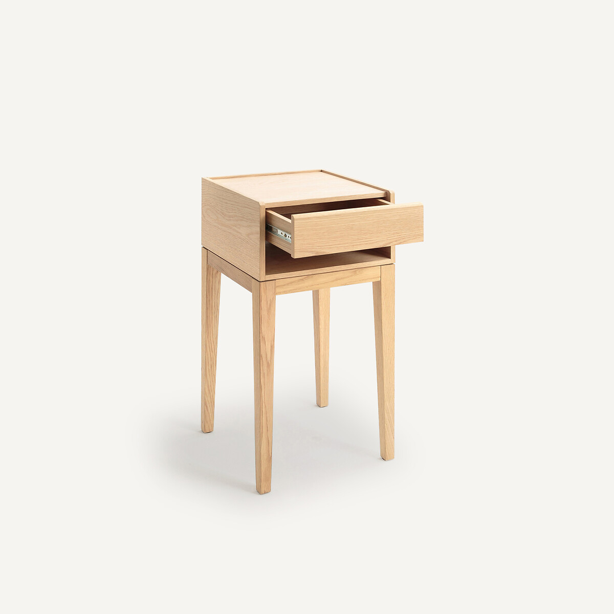 Nizou Bedside Table in Solid Oak and Veneer, Designed By Emmanuel Gallina natural oak, EMMANUEL GALLINA X AM.PM