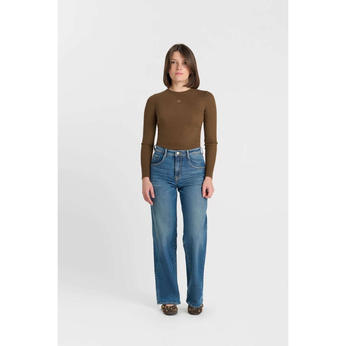 Jeans droite REVERS, longueur 34 blue, LE TEMPS DES CERISES