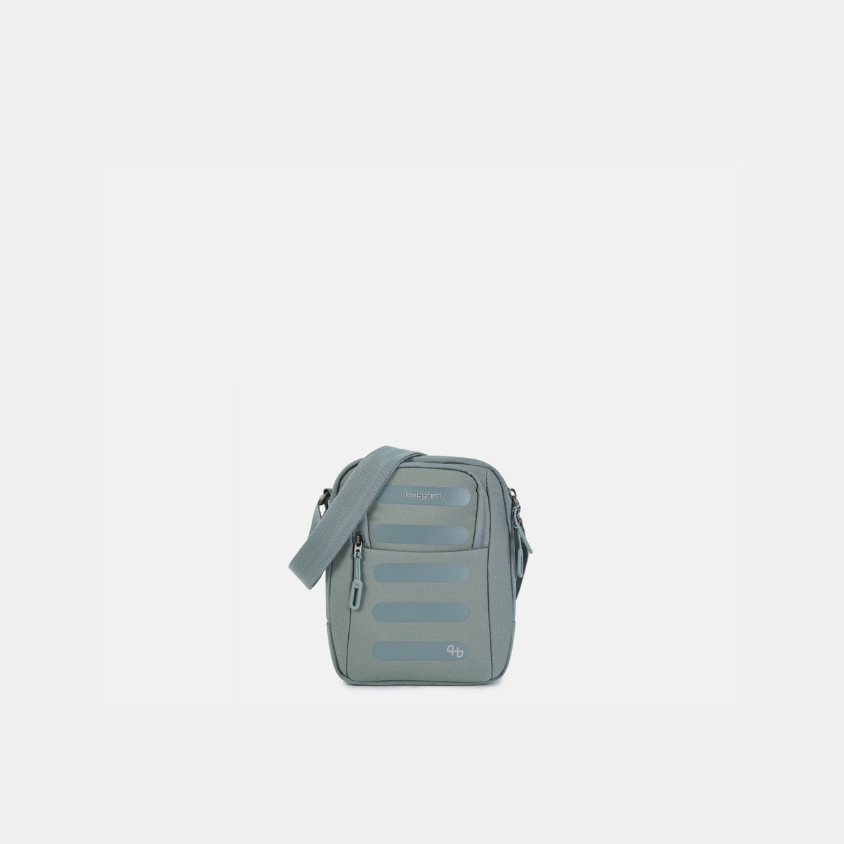 Sac bandoulière vertical compact sécurisé RFID grey-green, HEDGREN