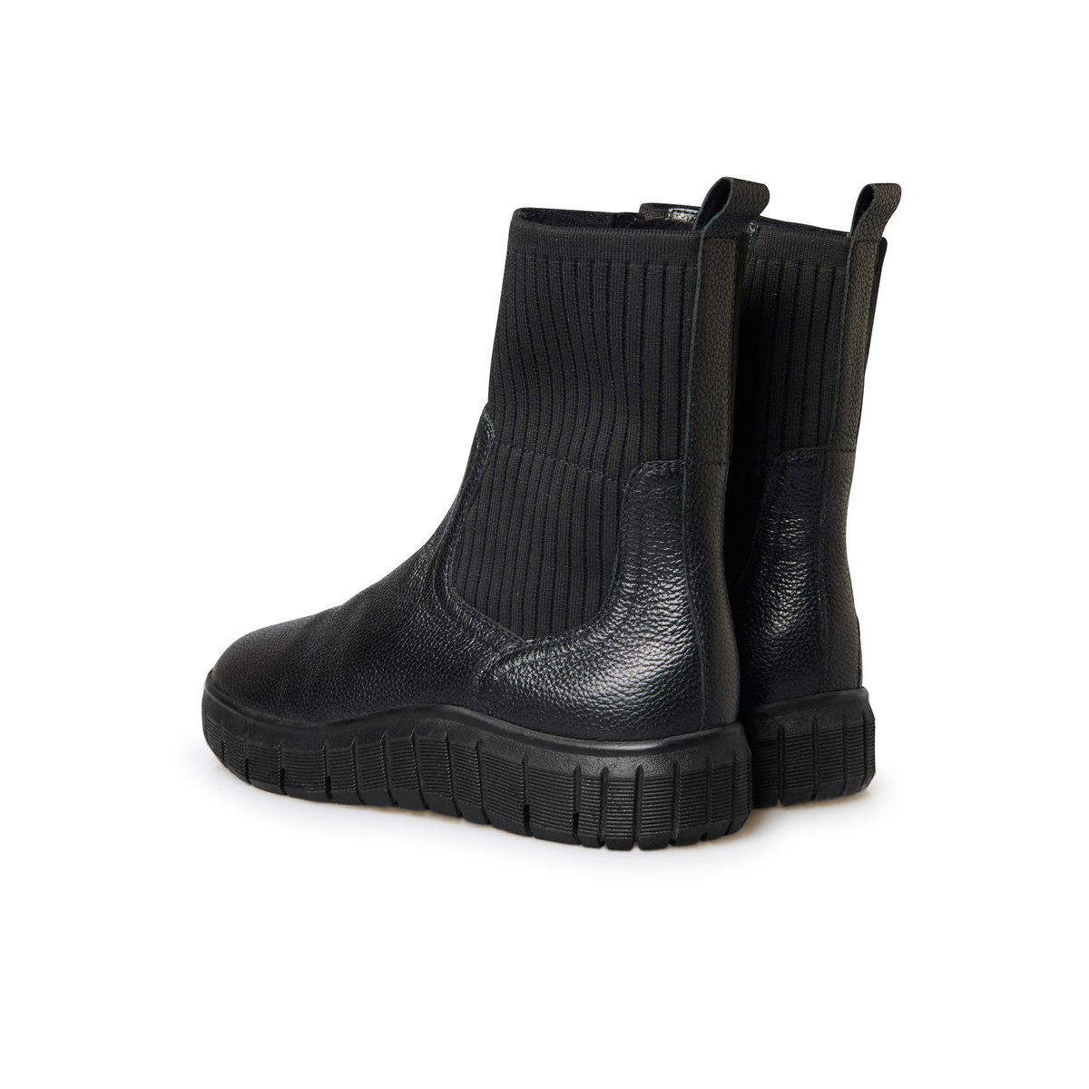 Boots à semelle épaisse élastiquées noir, PEDICONFORT