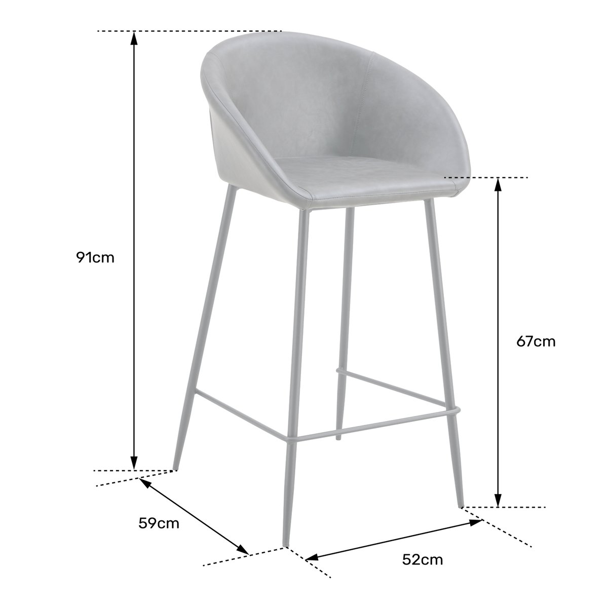 Tabourets de bar en simili, lot de 2, Achille, ACHILLE vert, noir, HAPPY GARDEN