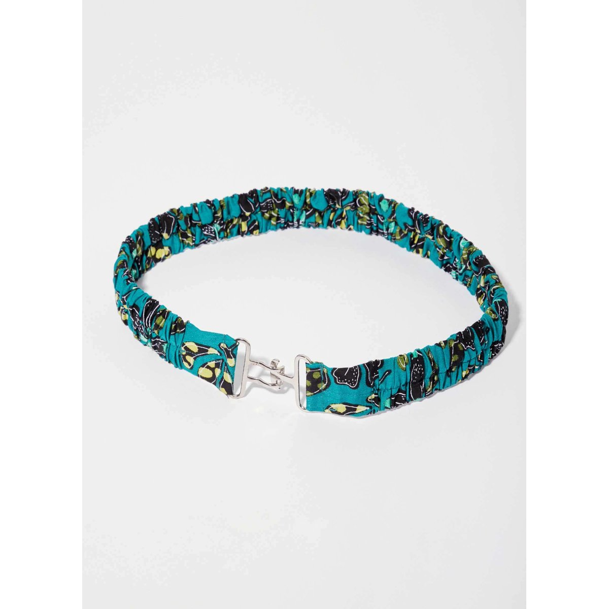 Ceinture coton élastiquée BELT vert isaura, LA FIANCÉE