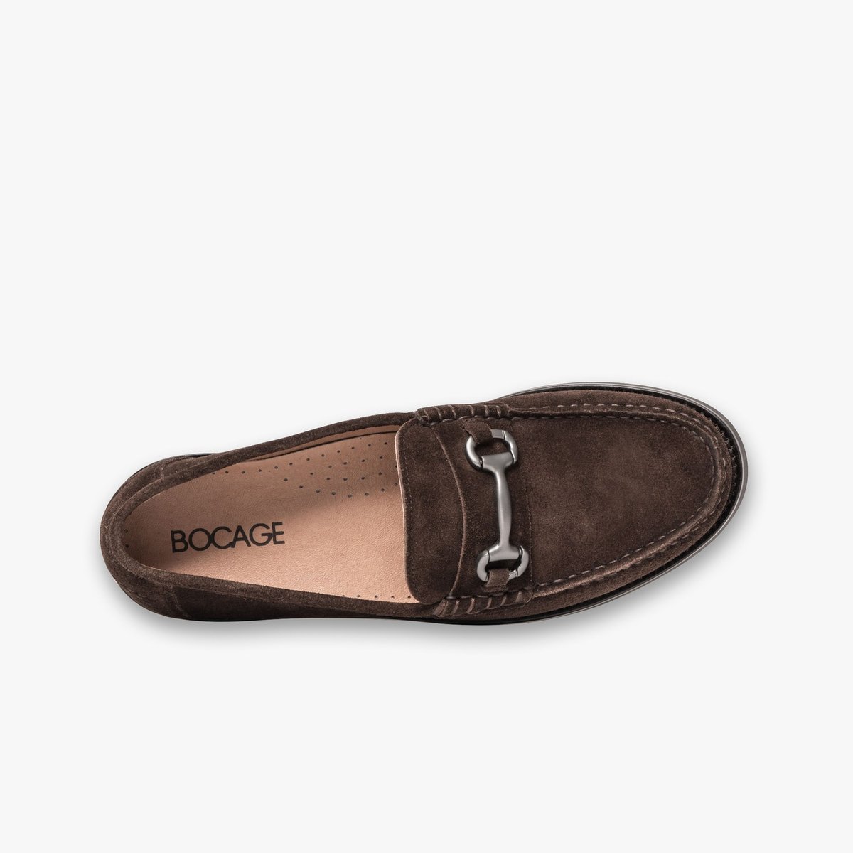 Derby en cuir ELLIOTT marron chocolat, BOCAGE