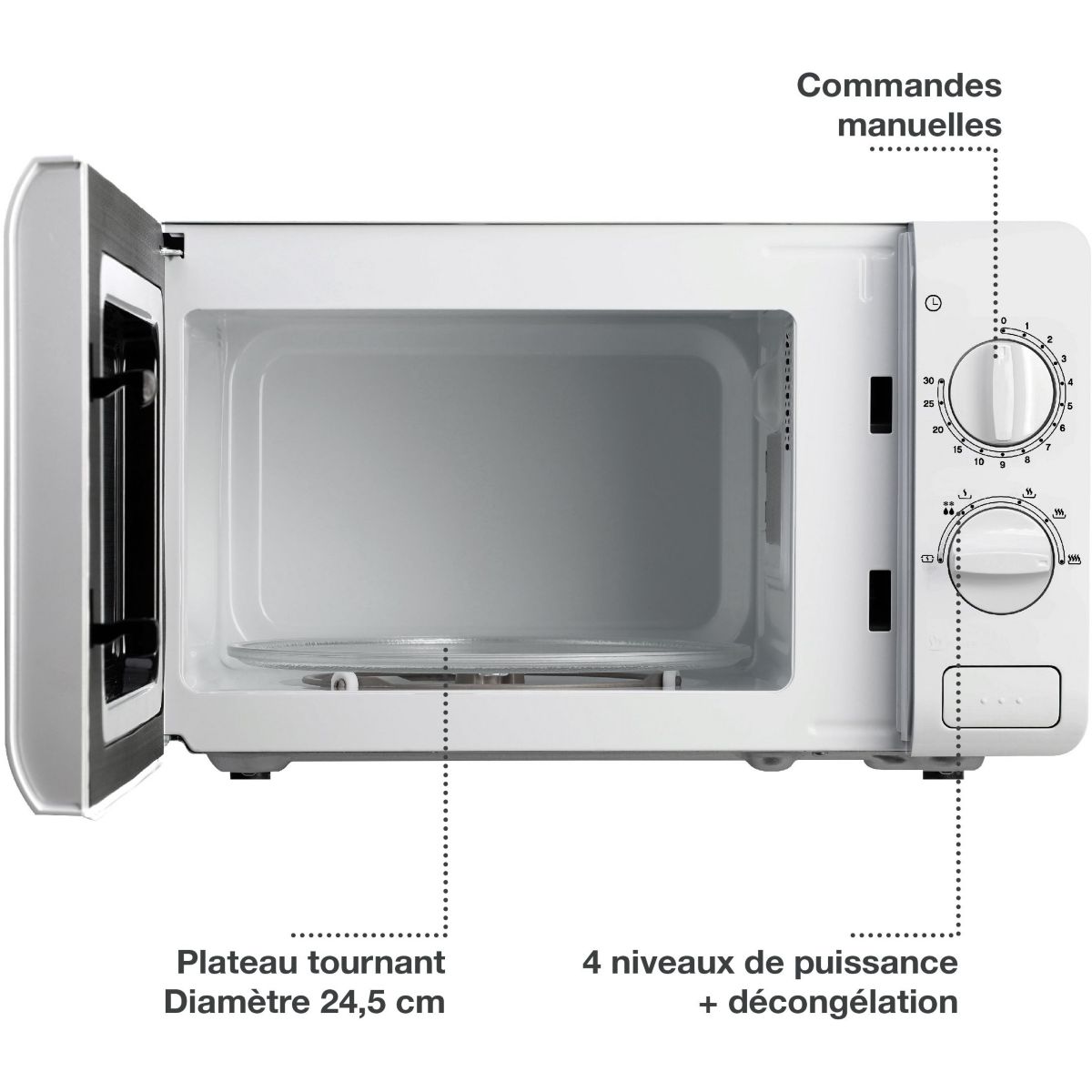 Micro ondes MOM L9 blanc, LISTO