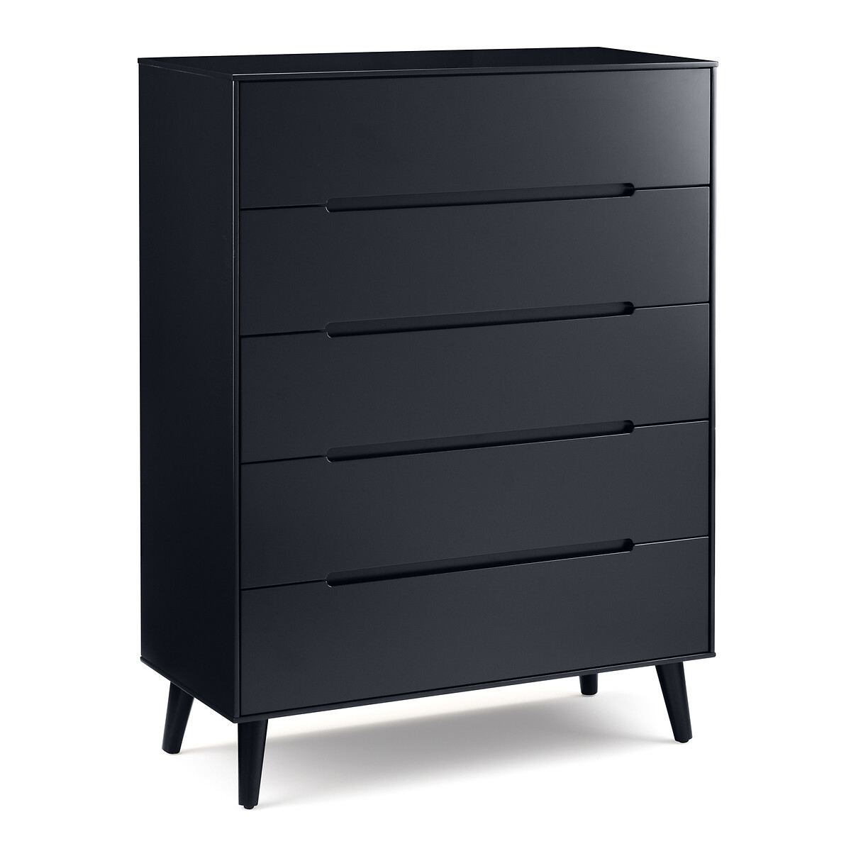 Anderson Retro Chest of 5 Drawers charcoal, SO'HOME