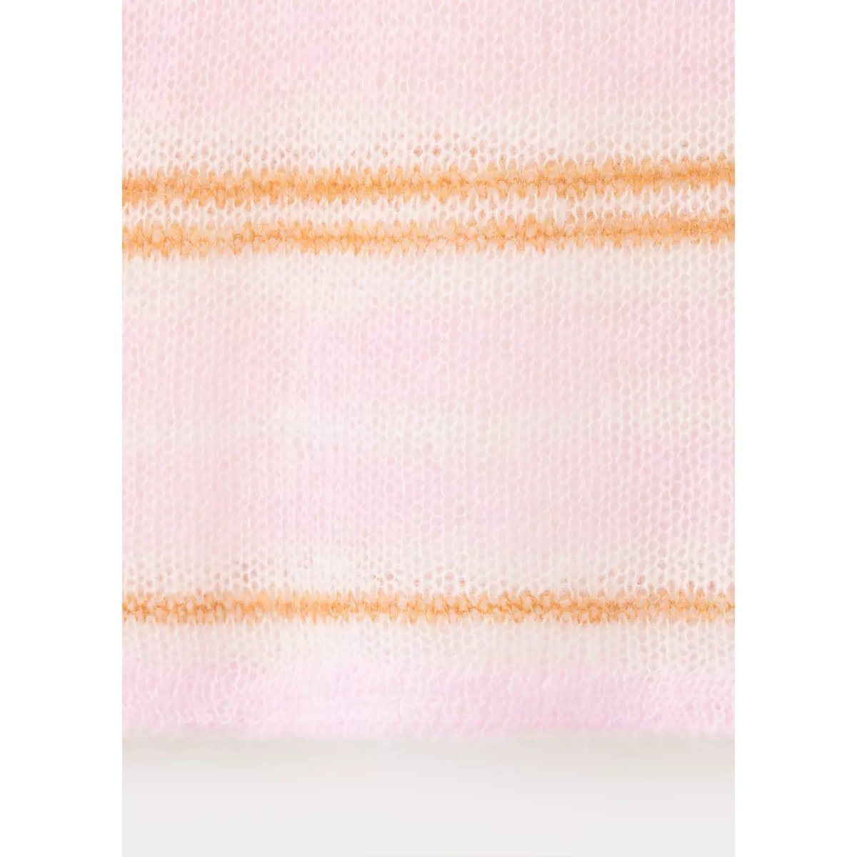 Pull en maille fine à rayures rose pastel, MANGO