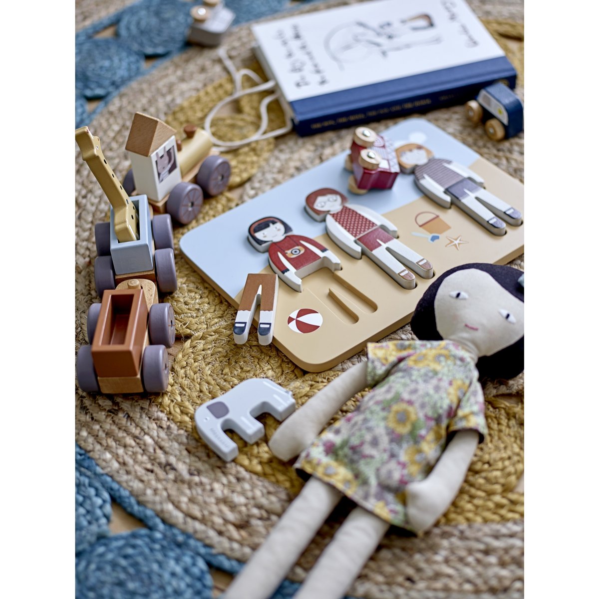 Lot 6 petites voitures blanc, BLOOMINGVILLE