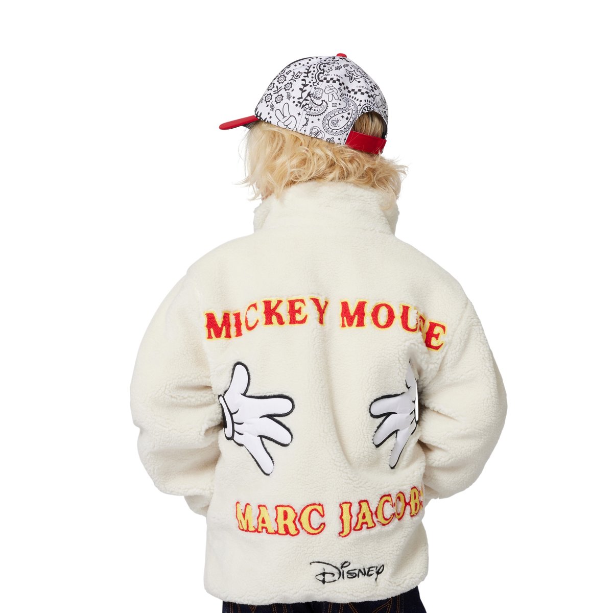 Veste en tissu polaire ivoire pastel, MARC JACOBS