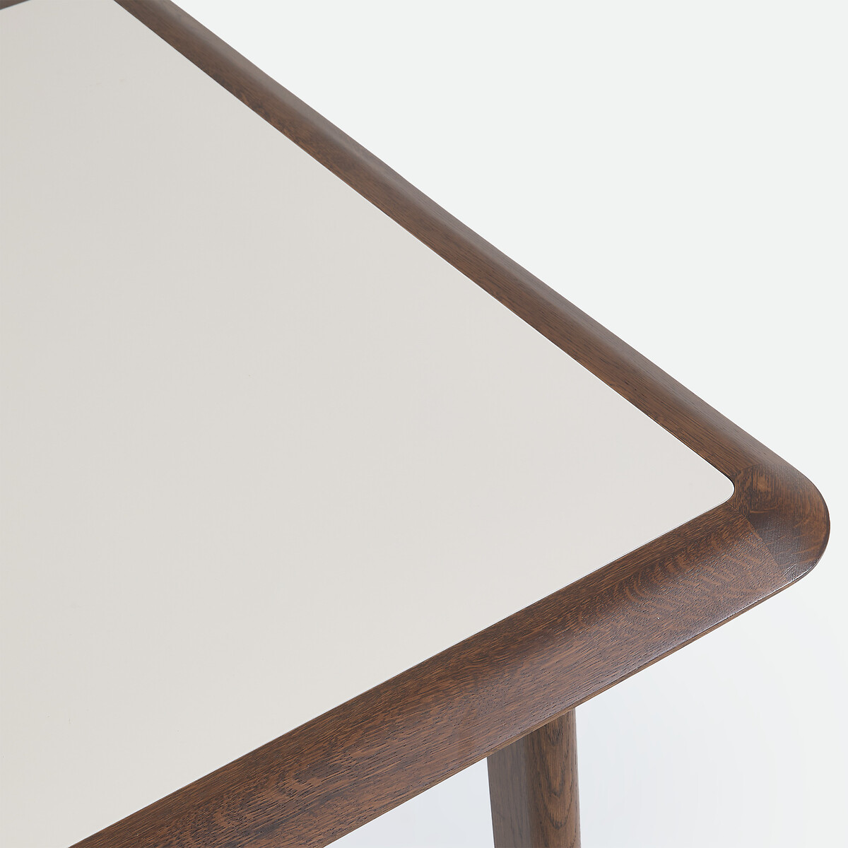 Table à manger extensible, bi-matière, 6 à 12 personnes, ALTEA noyer/beige, LA REDOUTE INTERIEURS