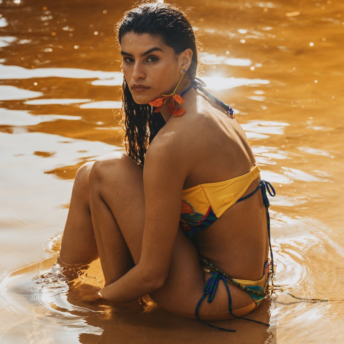 Bas de maillot de bain brésilien Reversible à nœuds Bliss yellow, RIP CURL