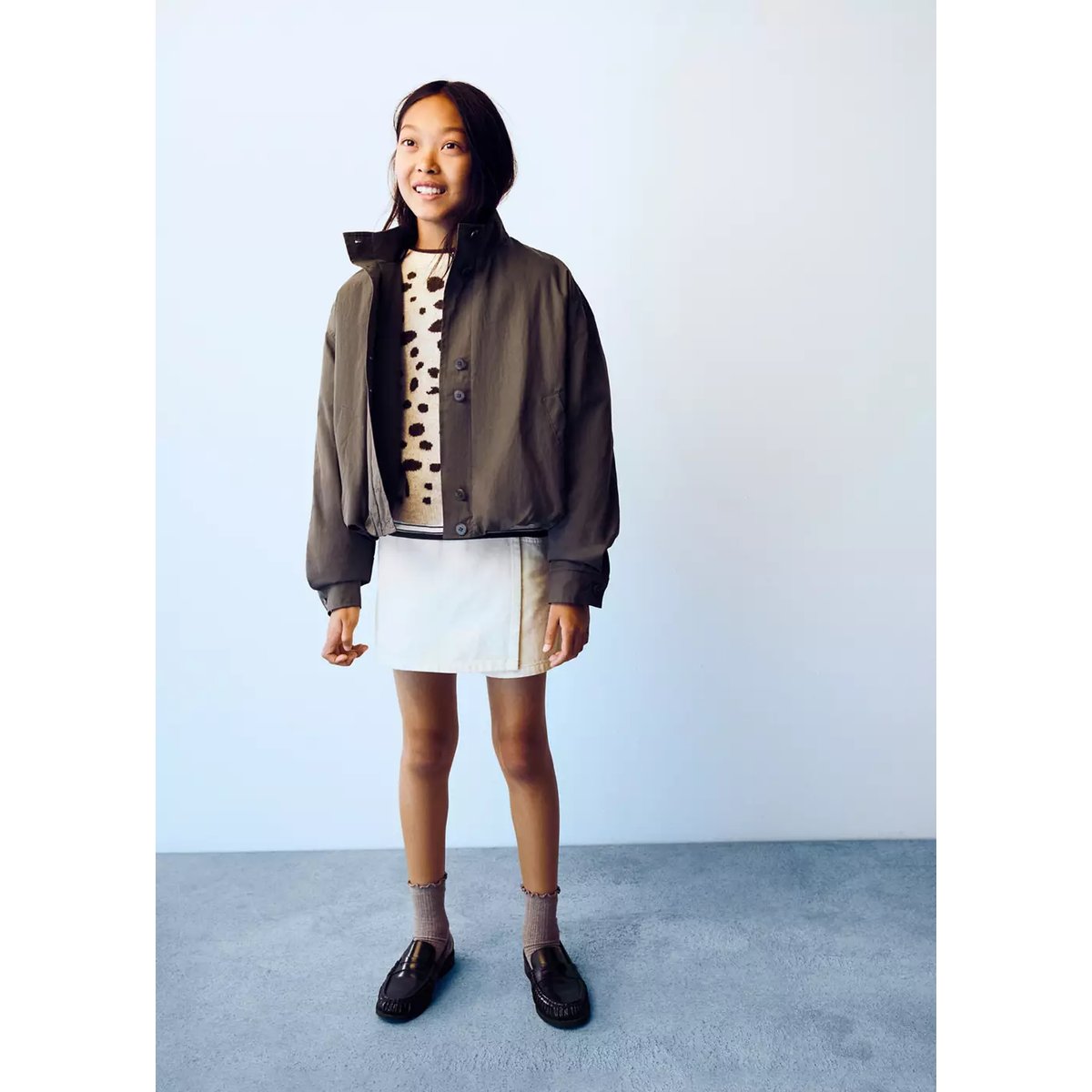 Veste bomber marron, MANGO KIDS