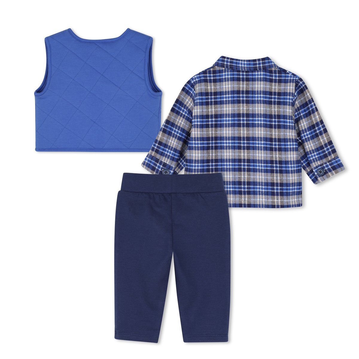 Ensemble cardigan, chemise et pantalon bleu cargo, TIMBERLAND