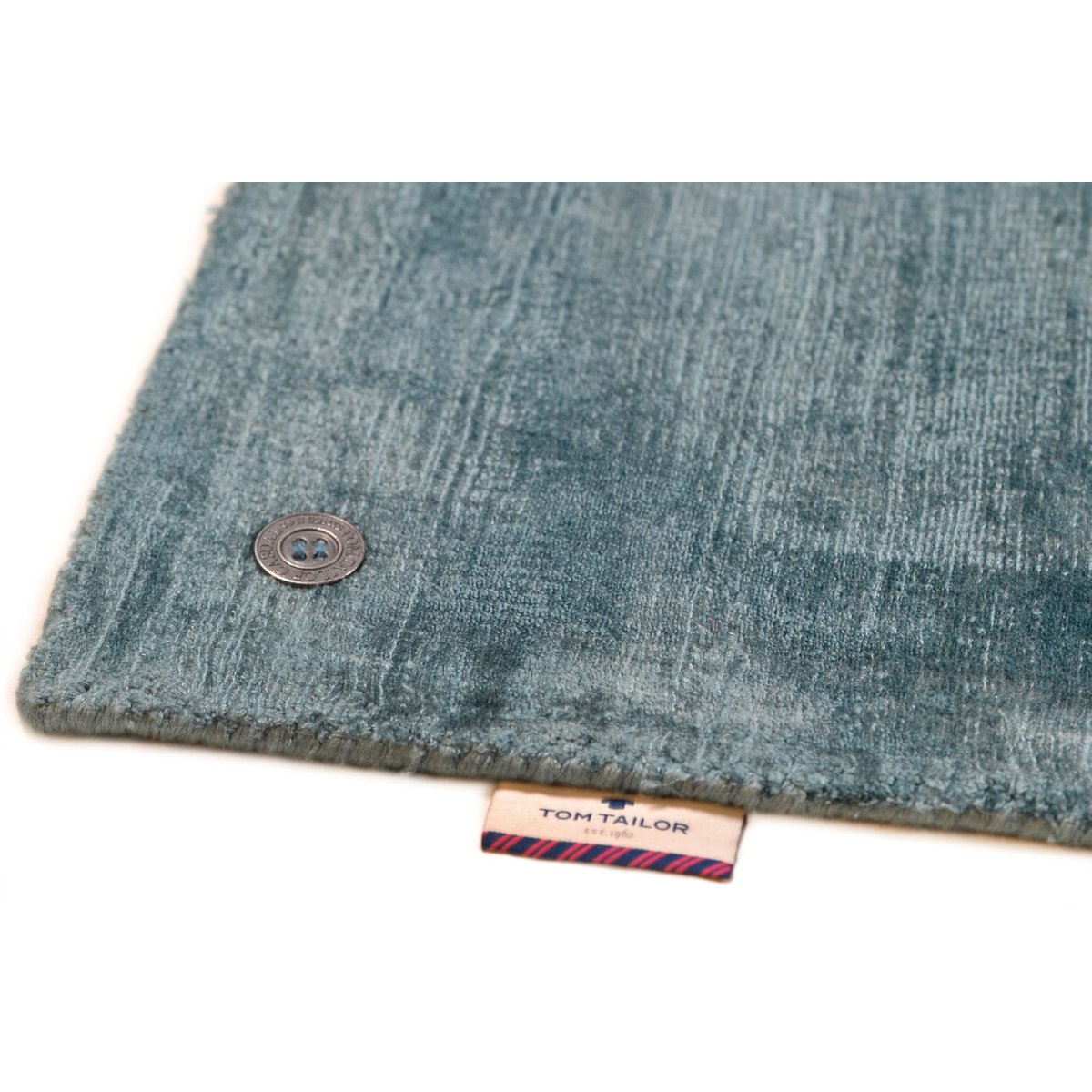 Tapis en viscose tissé main aspect vieilli - SHINE aqua, TOM TAILOR