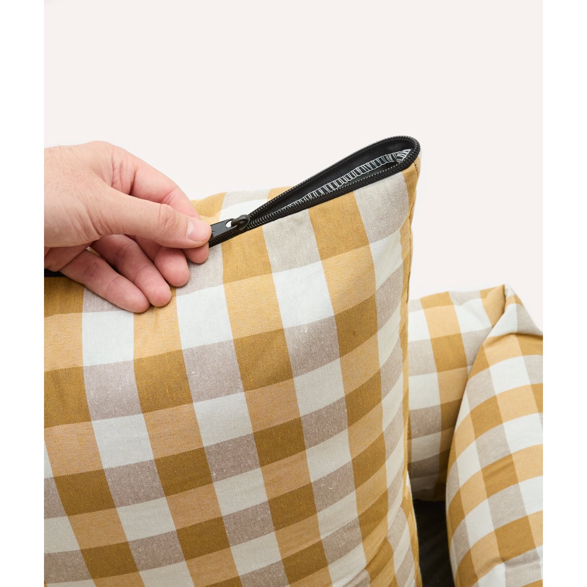 Panier pour chien vichy, SNOZY moutarde, CAFIDE