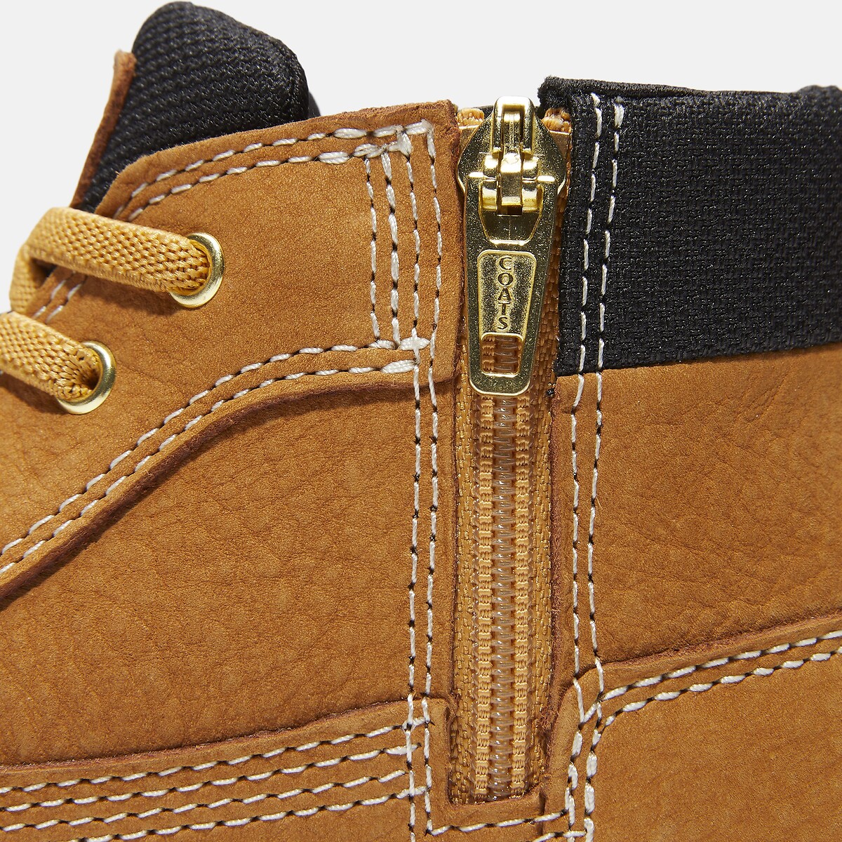 Leder-Sneaker LISBON STREET MID LACE mit Stretch-Schnürsenkeln und Reissverschluss gelb, TIMBERLAND