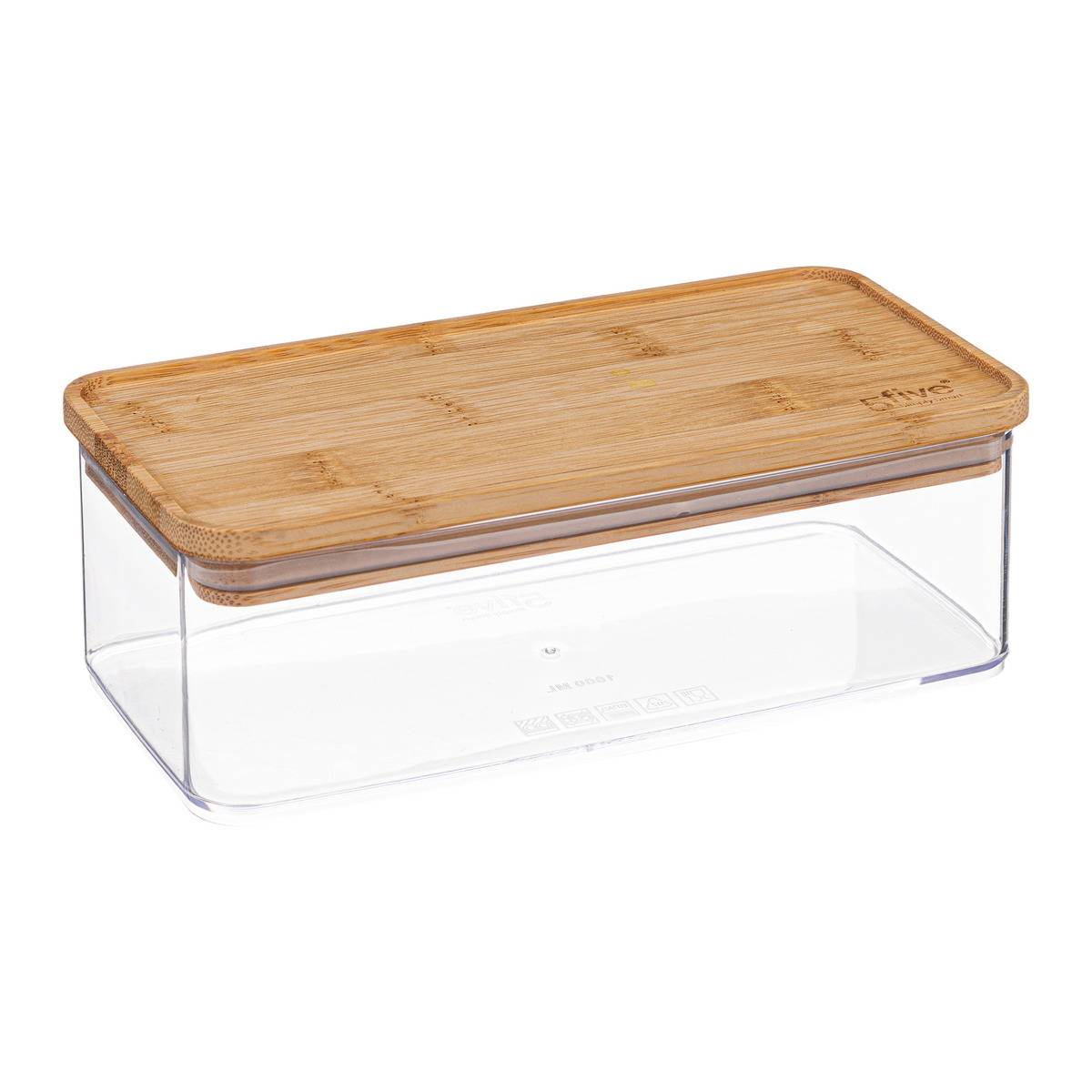 Boîte de conservation couvercle 1L ESKE transparent, 5FIVE SIMPLY SMART