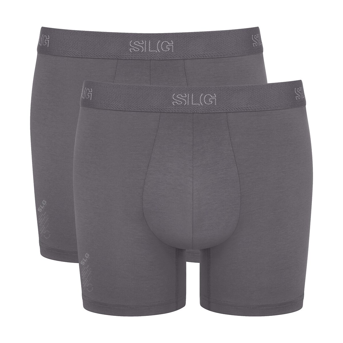 Lot de 2 boxers longs SLG BASE gris foncé, SLOGGI