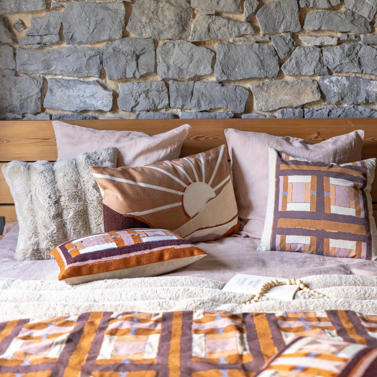 Coussin Astrid naturel, VIVARAISE
