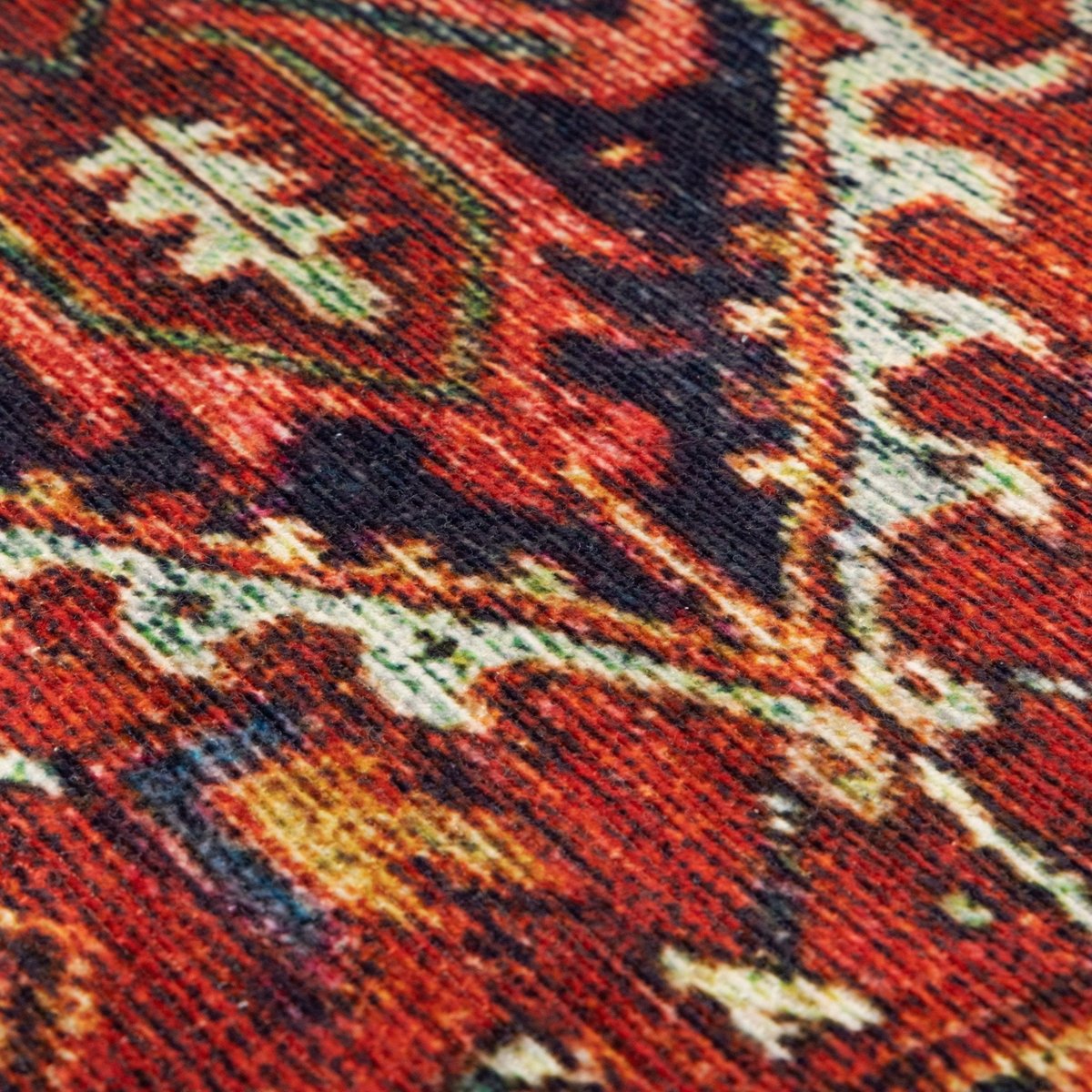 Tapis design impression haute définition JASPER rouge naturel, AFK LIVING