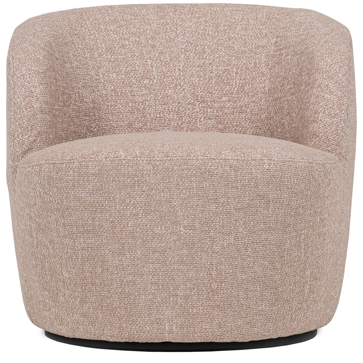 Fauteuil pivotant en tissu mélangé SERRA naturel, WOOOD