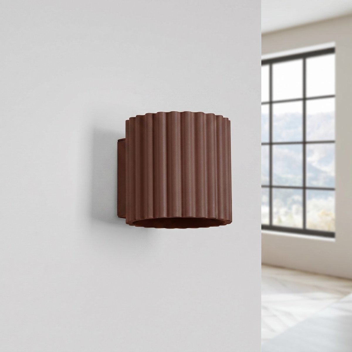 Applique murale Aluminium Marron G9 1 AURA marron, EDEN